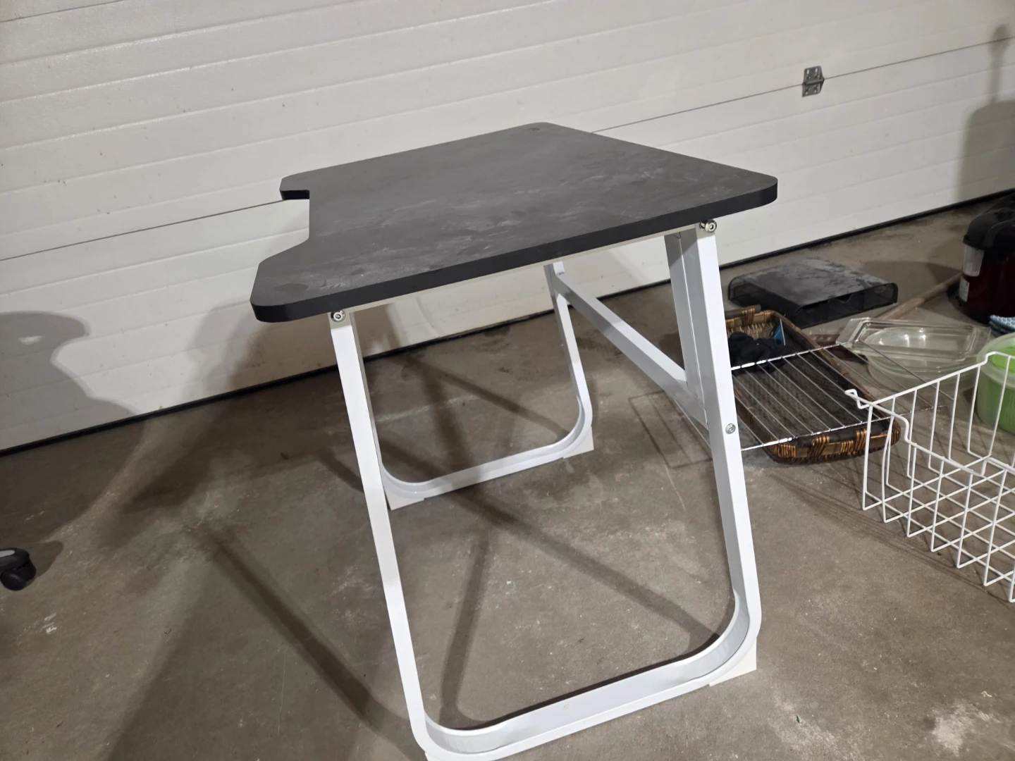 Black and White Folding Desk