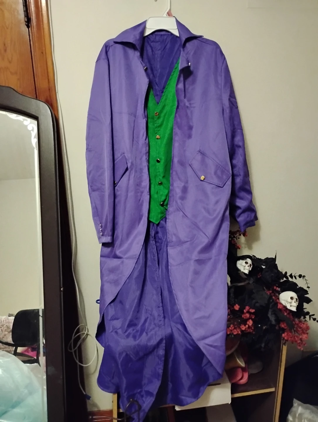 Joker Costume Set - Purple Coat and Green Vest