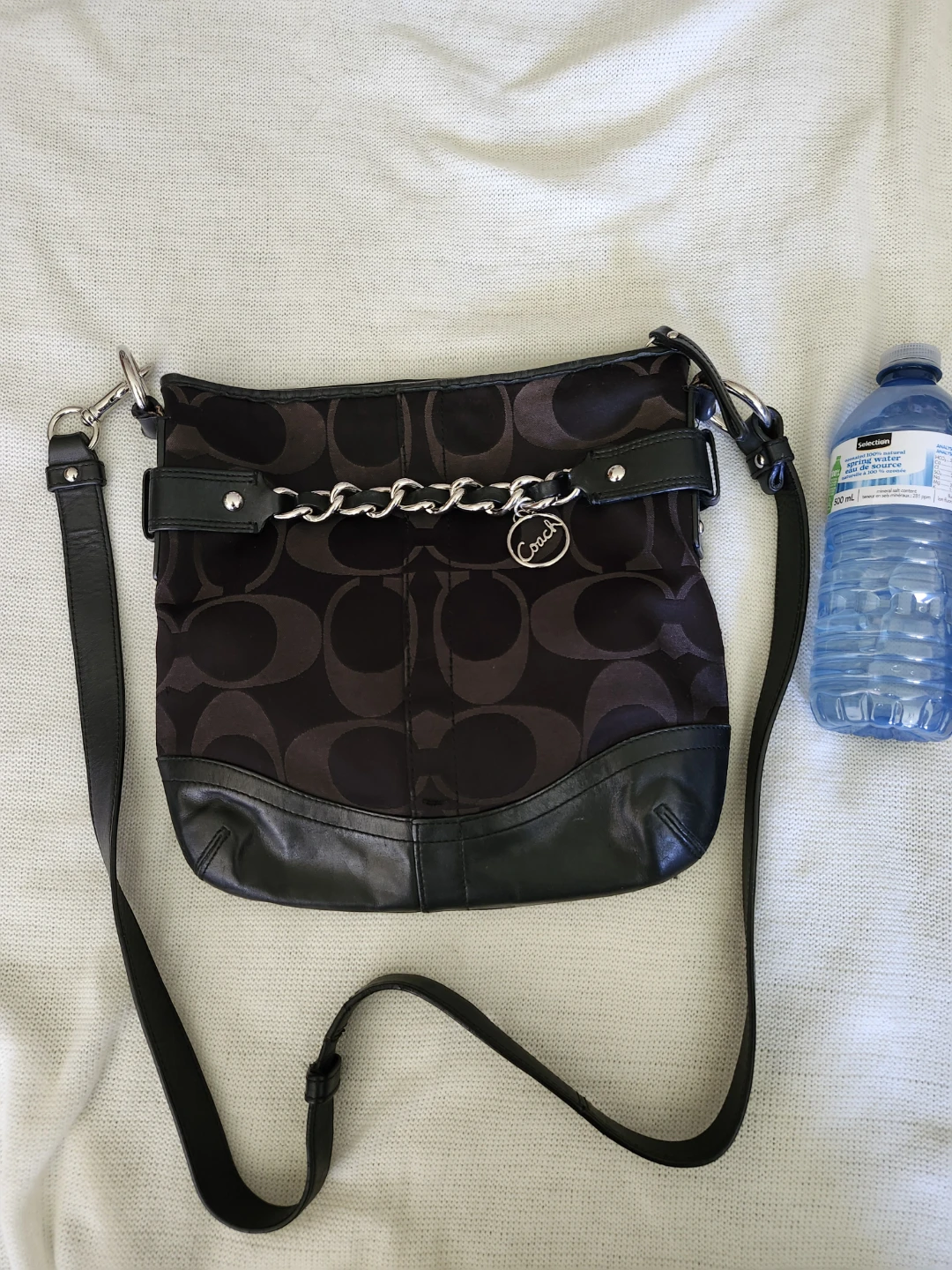 Coach Signature Jacquard Crossbody Bag