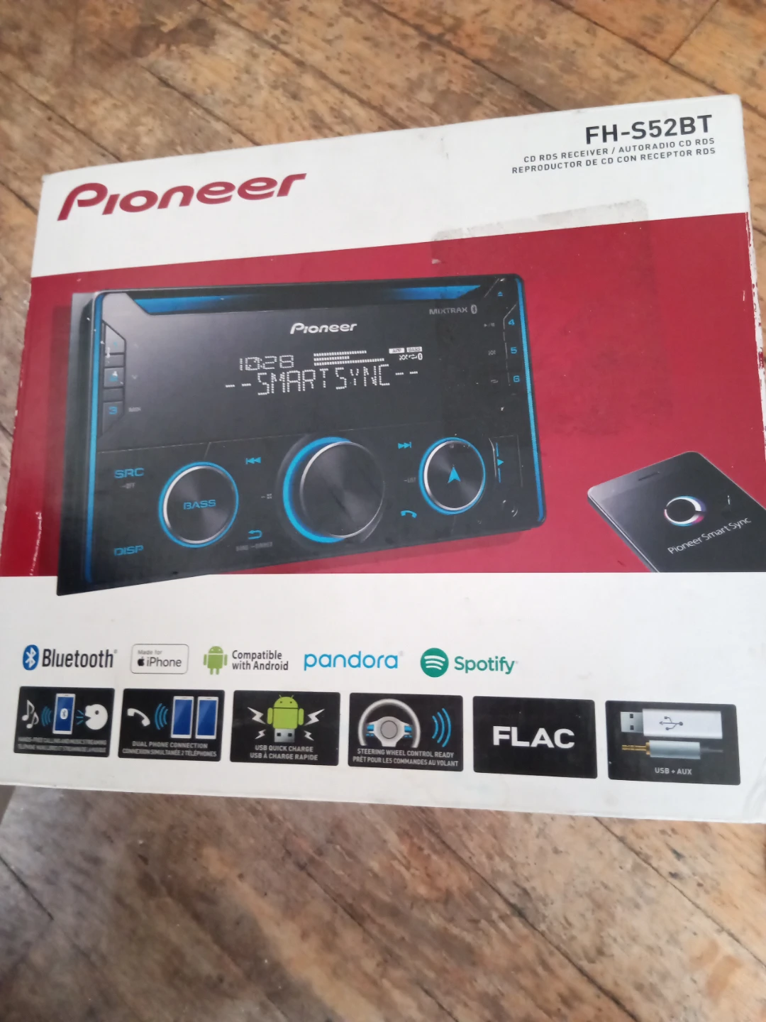 Pioneer FH-S52BT CD RDS Receiver with Bluetooth