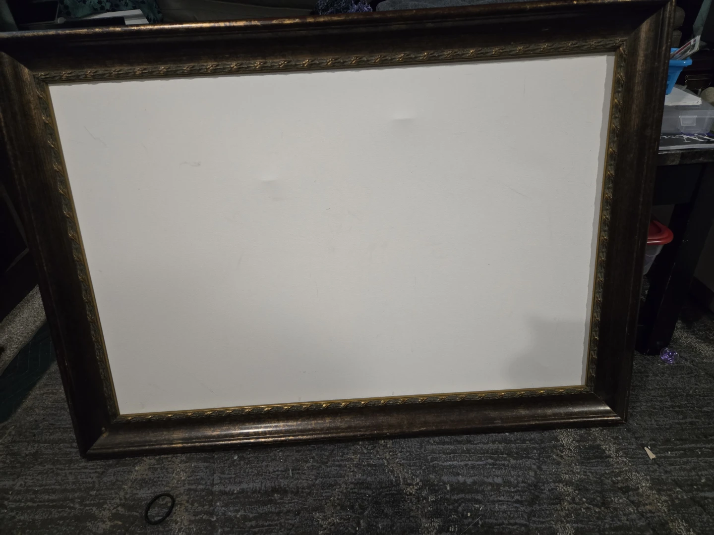 Large Ornate Picture Frame - Brown and Gold