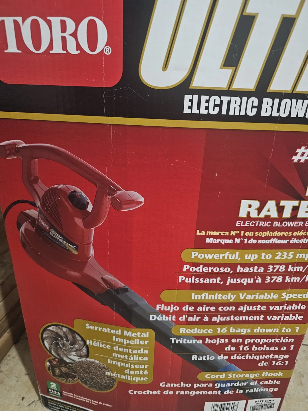 Toro Ultra Blower Vac