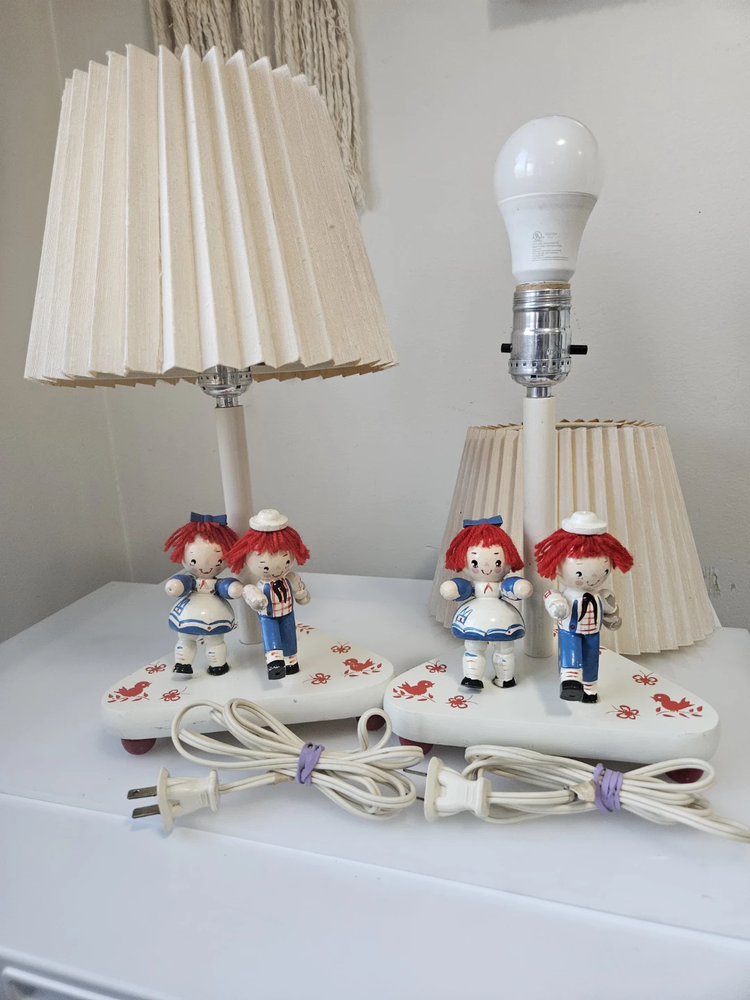 Vintage Raggedy Ann & Andy Lamps - Pair - photo 5
