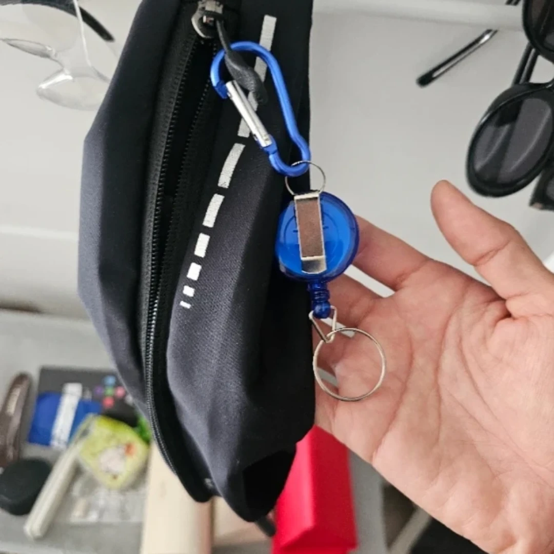 Retractable Badge Holder with Carabiner Clip - photo 3