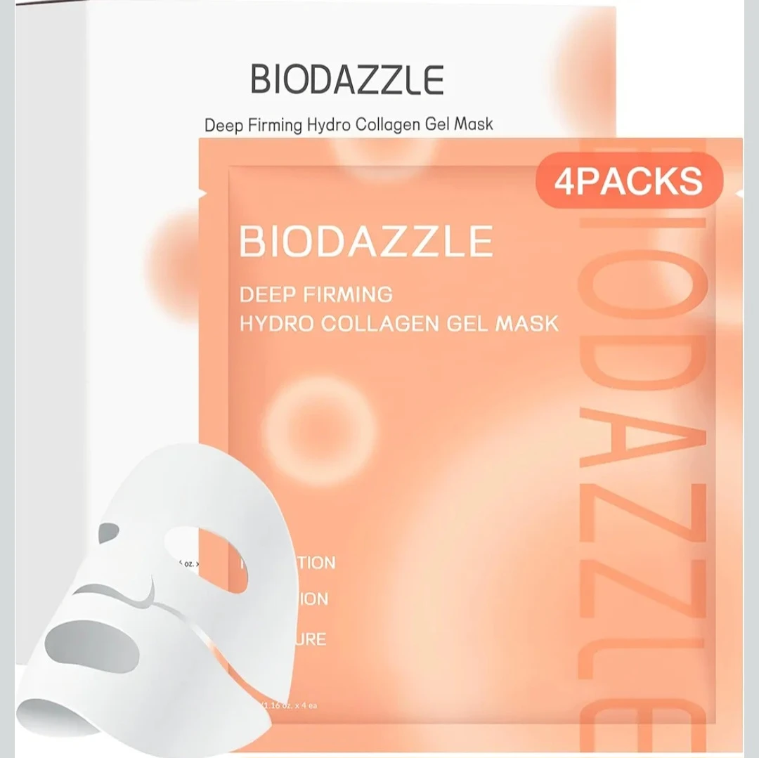 BIODAZZLE Deep Firming Hydro Collagen Gel Masks - 4 Packs