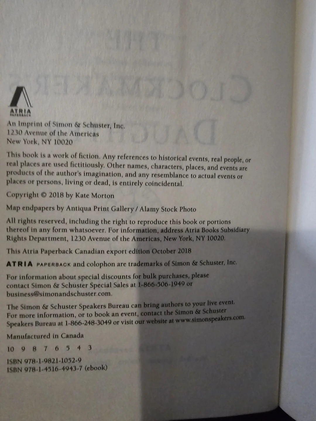 The Clockmaker's Daughter by Kate Morton - photo 2
