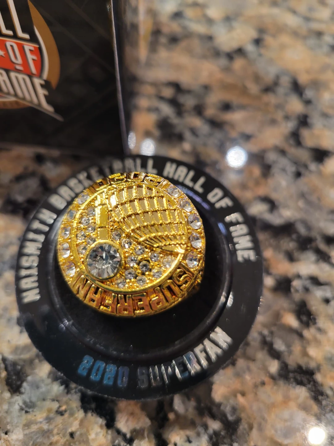 Naismith Memorial Basketball Hall of Fame 2020 Superfan Ring