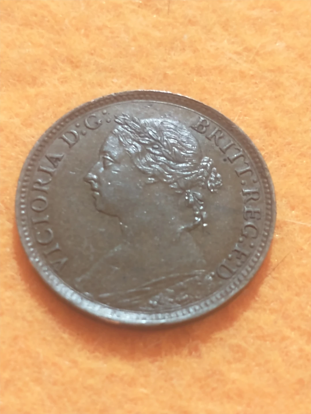 1884 England Farthing Coin - photo 3