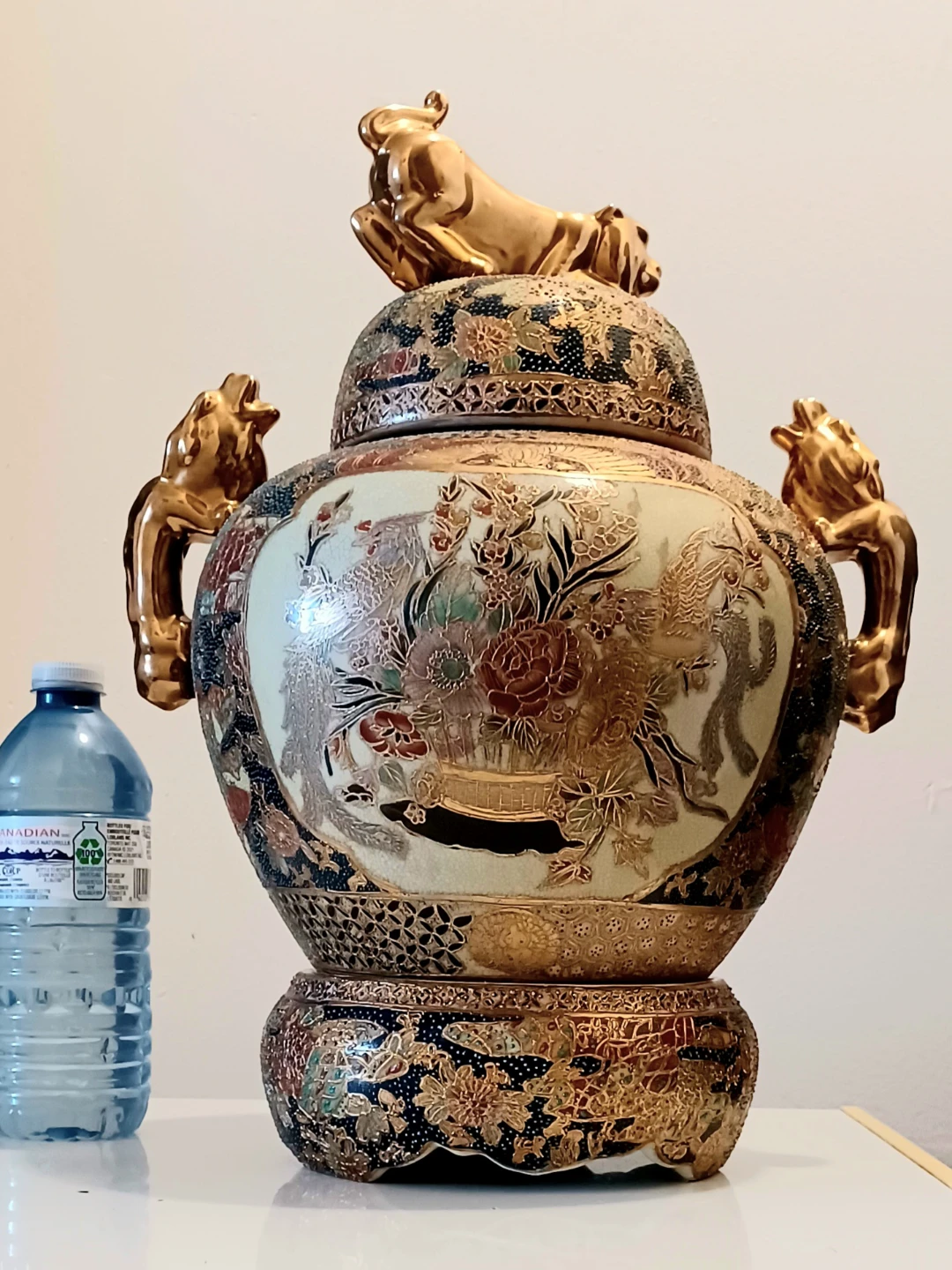 Antique Meiji Japanese Satsuma Vase