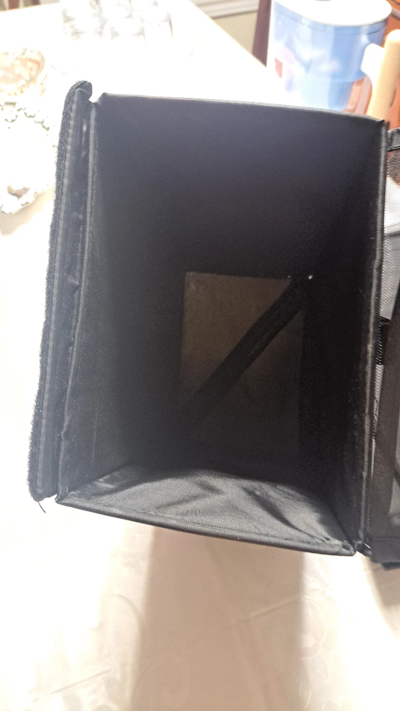 Black Storage Cubes with Zipper and Mesh Panel - photo 3