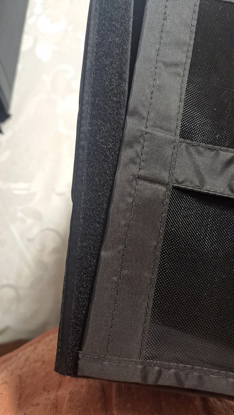 Black Storage Cubes with Zipper and Mesh Panel - photo 4
