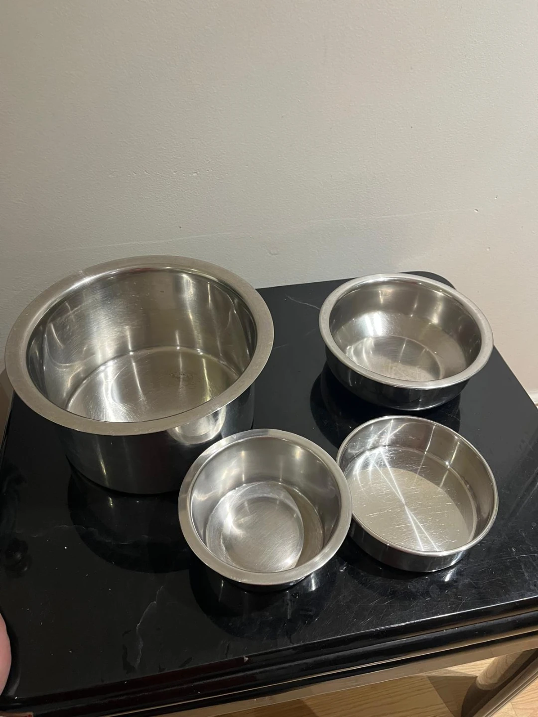 Set of 4 Stainless Steel Mixing Bowls
