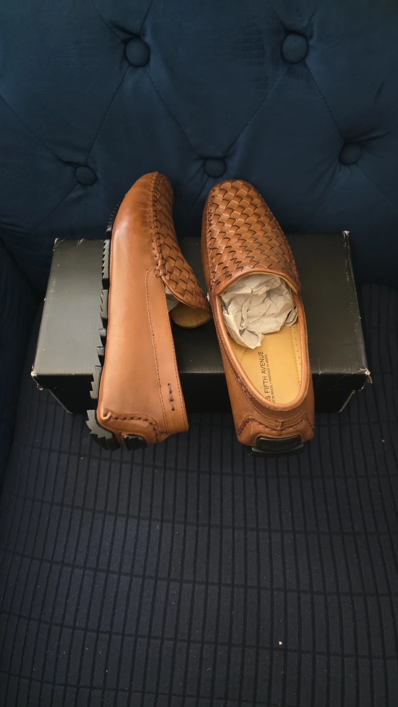 Saks Fifth Avenue Woven Leather Loafer Moccasins - photo 4