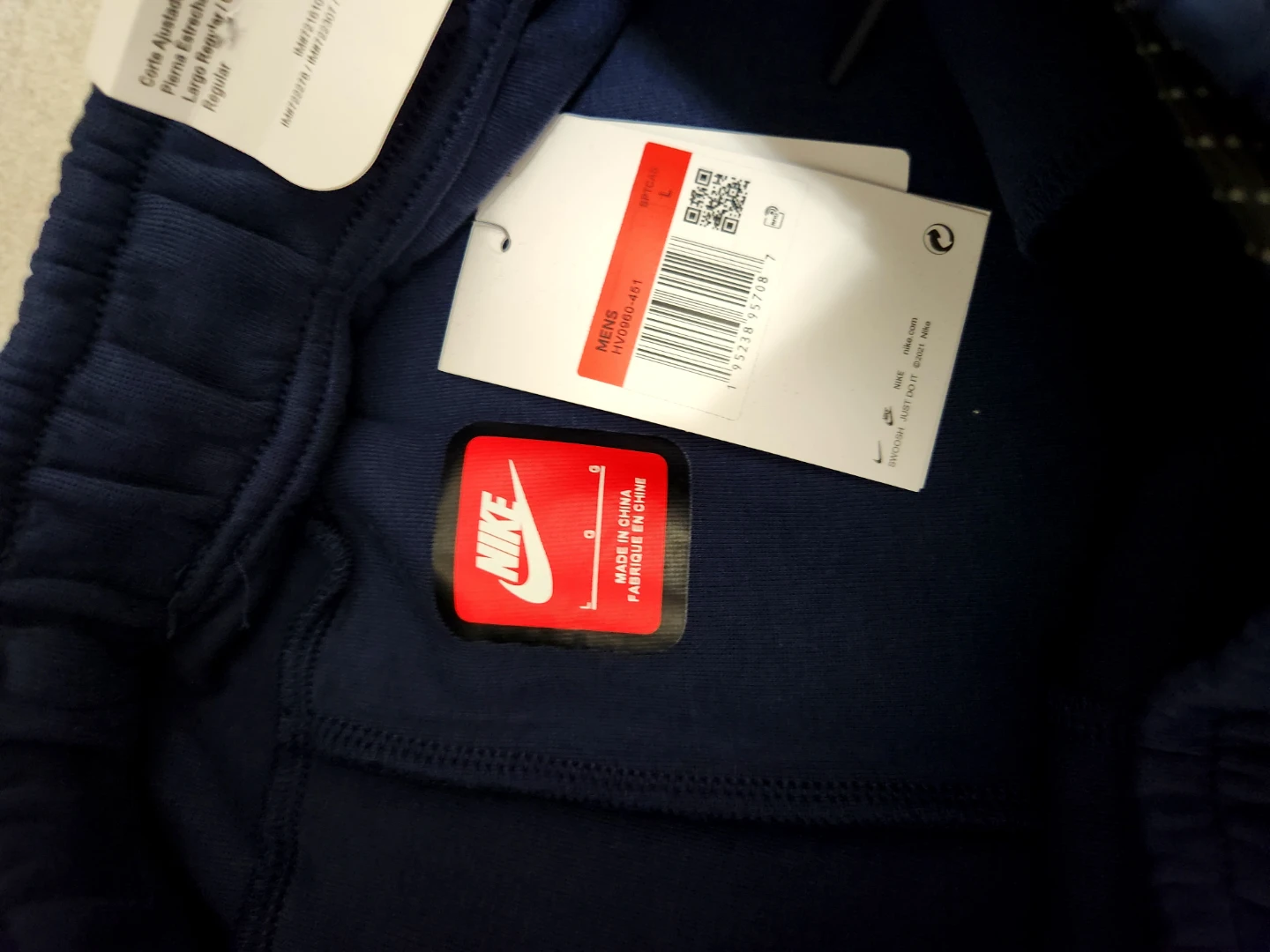 Nike Men's Navy Blue Jogger Pants Size L - photo 2