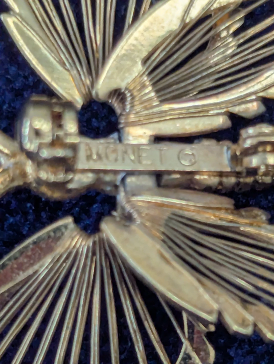 Monet Gold Tone Butterfly Brooch - photo 2