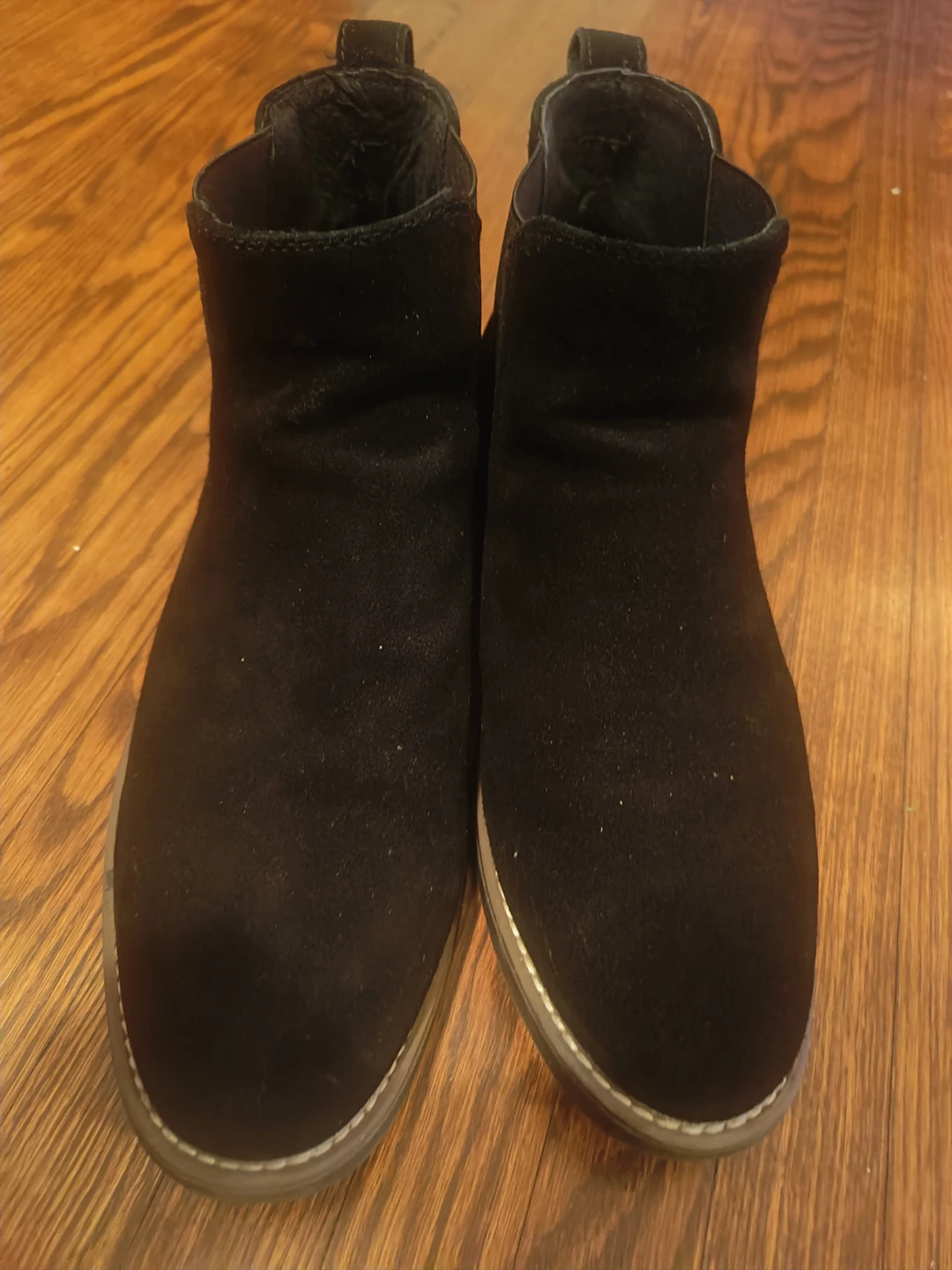 Bruno Marc Black Suede Chelsea Boots - Size 10 - photo 4