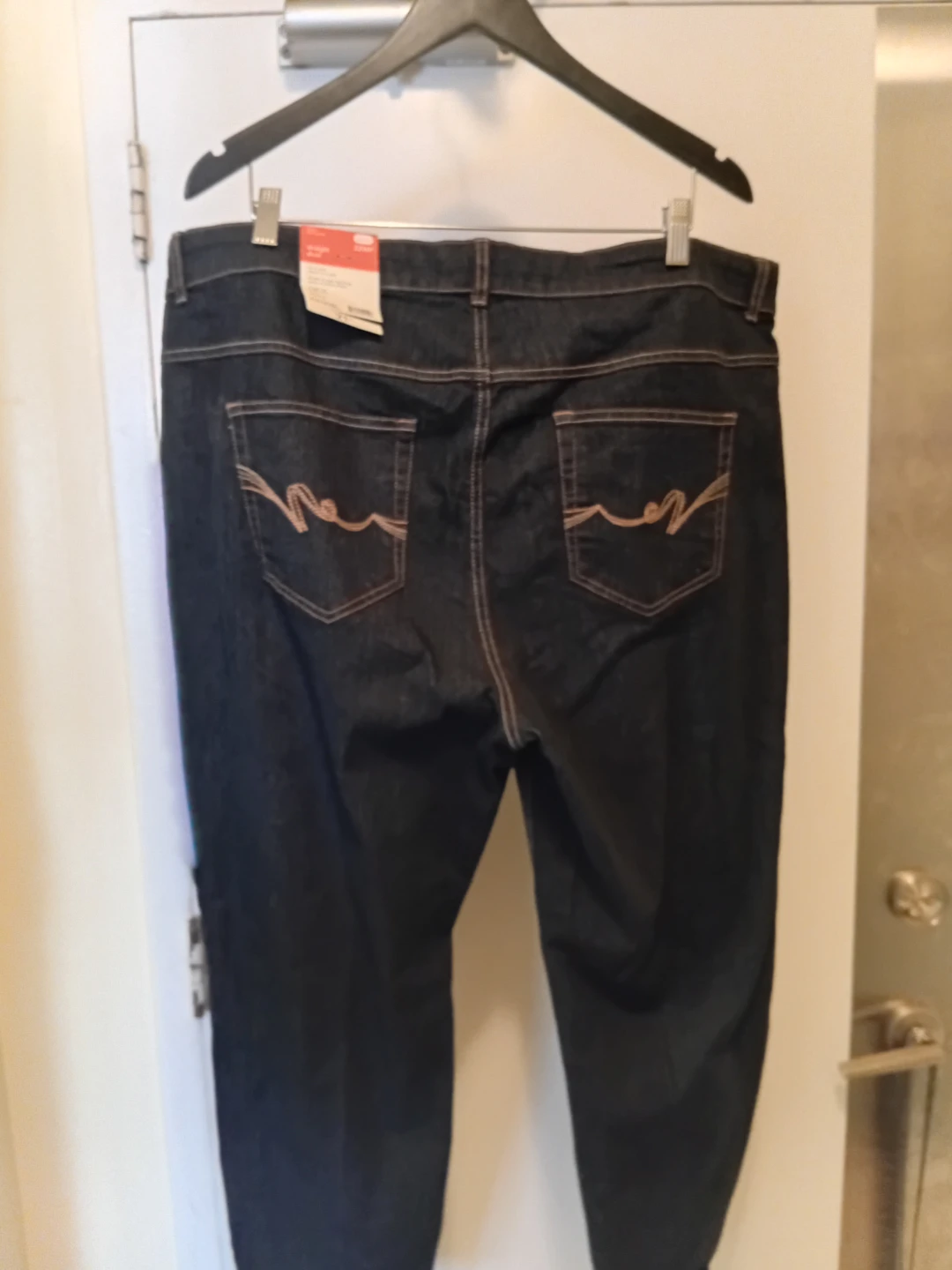 George Plus Women's Dark Wash Straight Leg Jeans Size 22WP - photo 2