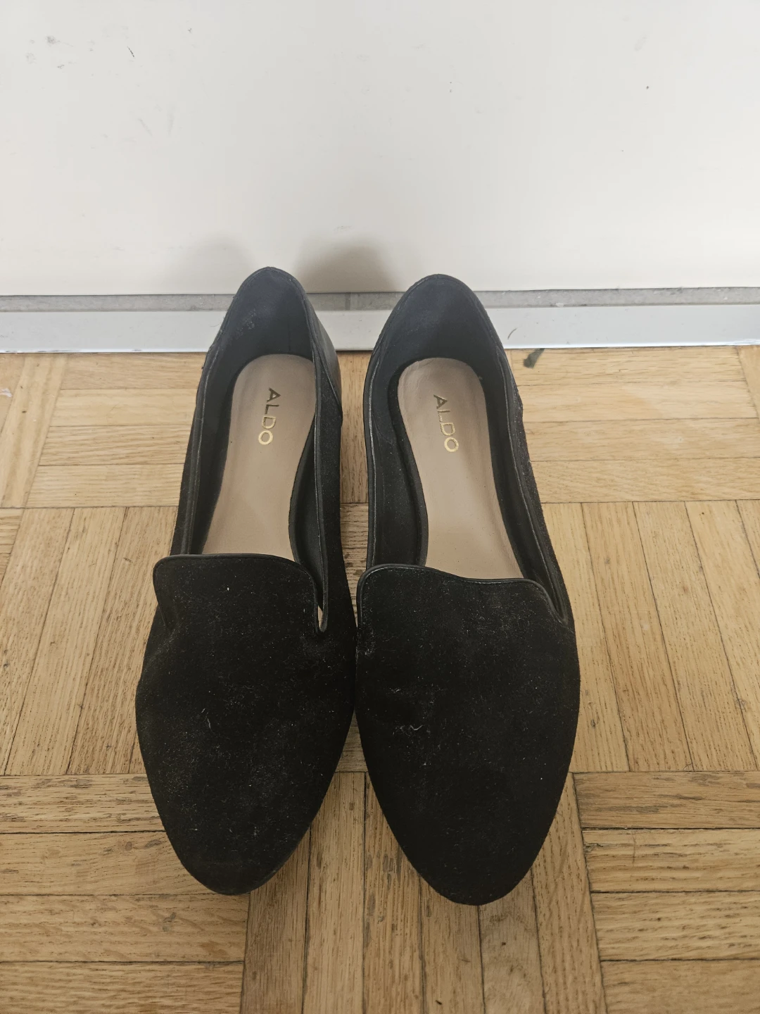 Black Suede Loafers - ALDO 6.5