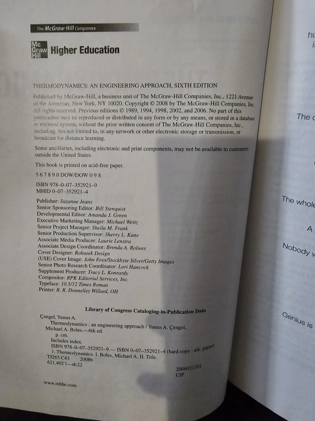 Thermodynamics: An Engineering Approach, Sixth Edition Textbook - photo 2