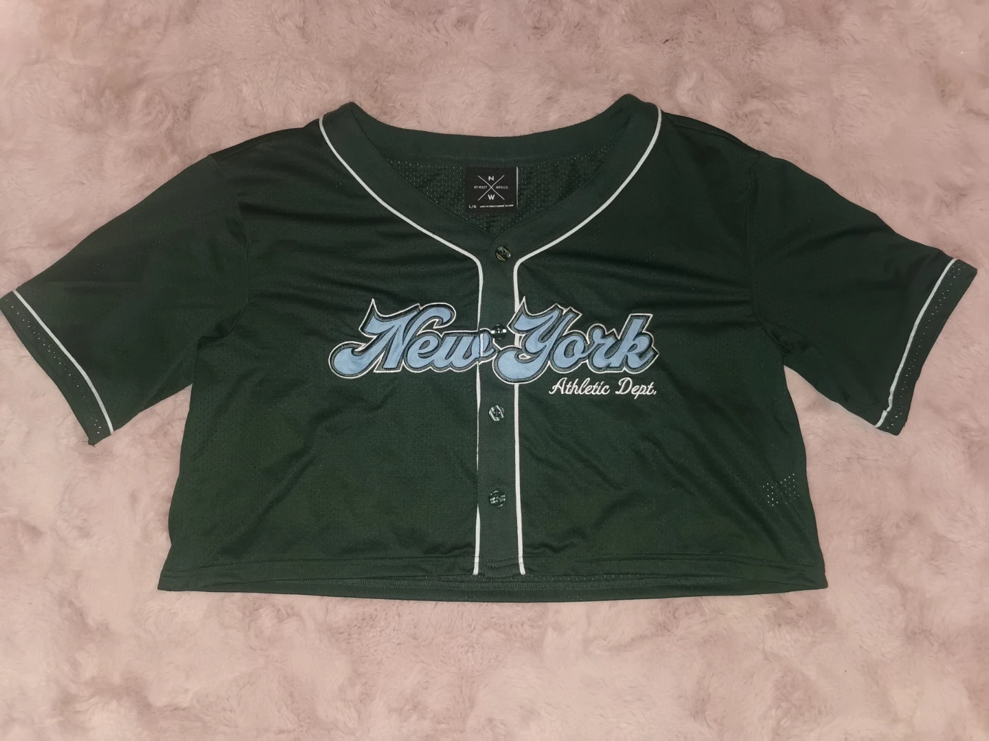 Cropped Baseball Jersey L/G