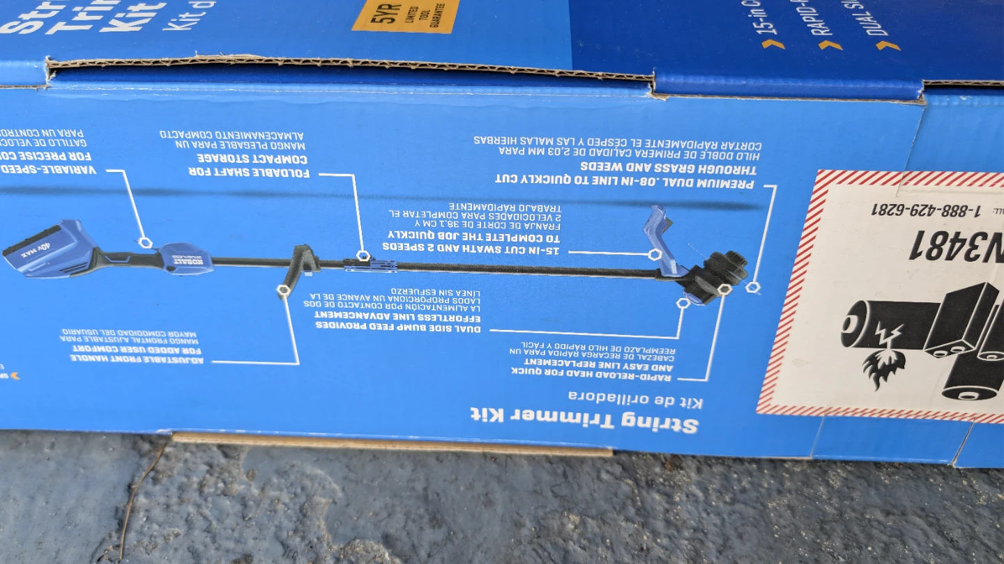 Kobalt 40V MAX Cordless String Trimmer Kit - photo 2