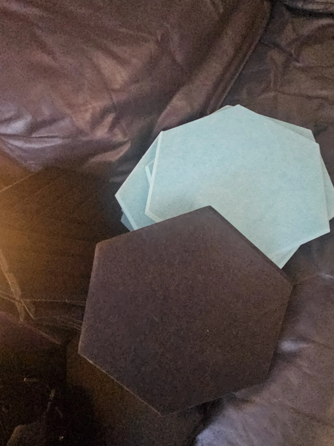48 Hexagonal Acoustic Panels - Black & Teal - photo 2