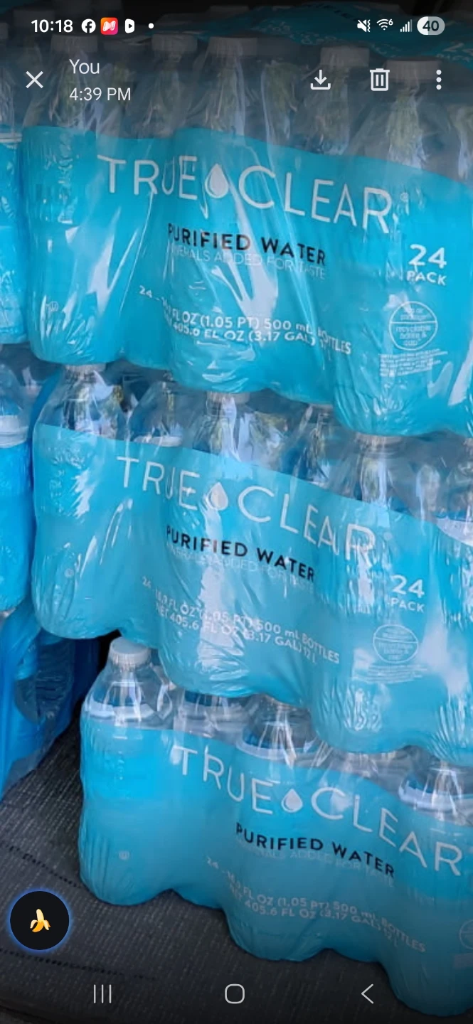 True Clear Purified Water Bottles - 24 Pack