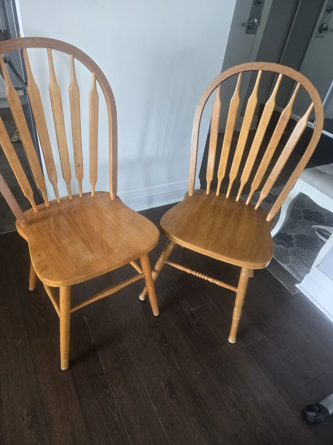 2 Wooden Windsor Chairs