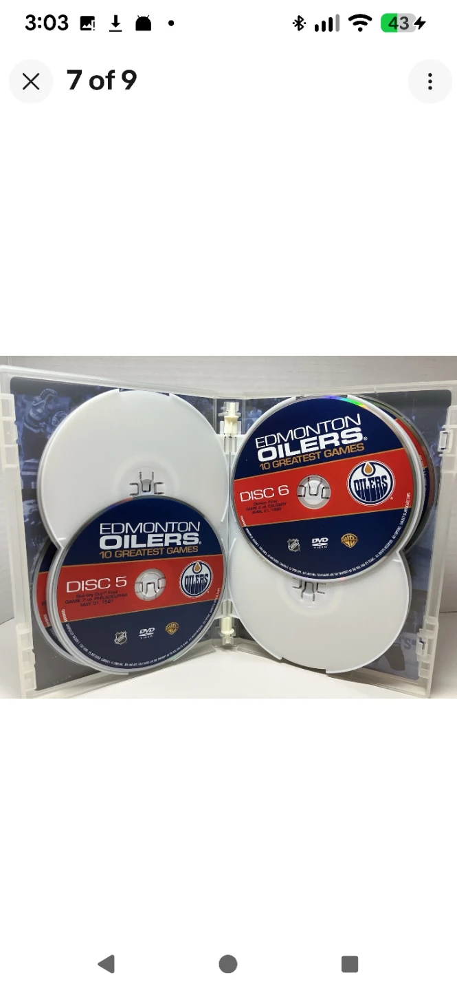 USED NHL Edmonton Oilers Greatest Games (DVD, 2008, 10-Disc Set) - photo 4