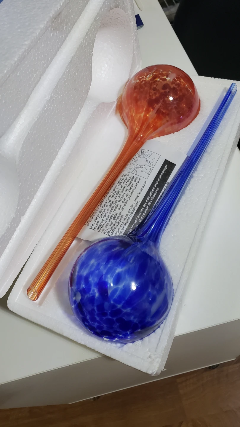 Hand Blown Glass Plant Watering Bulbs - photo 3