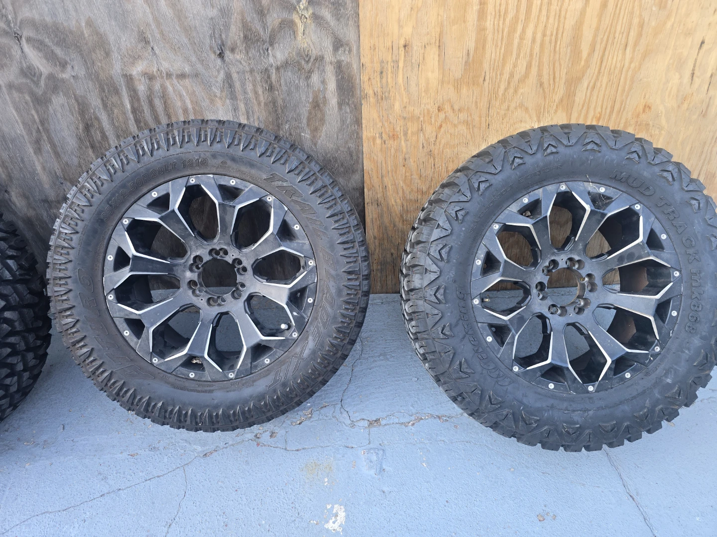 Set of 4 Mud-Terrain Tires & Rims