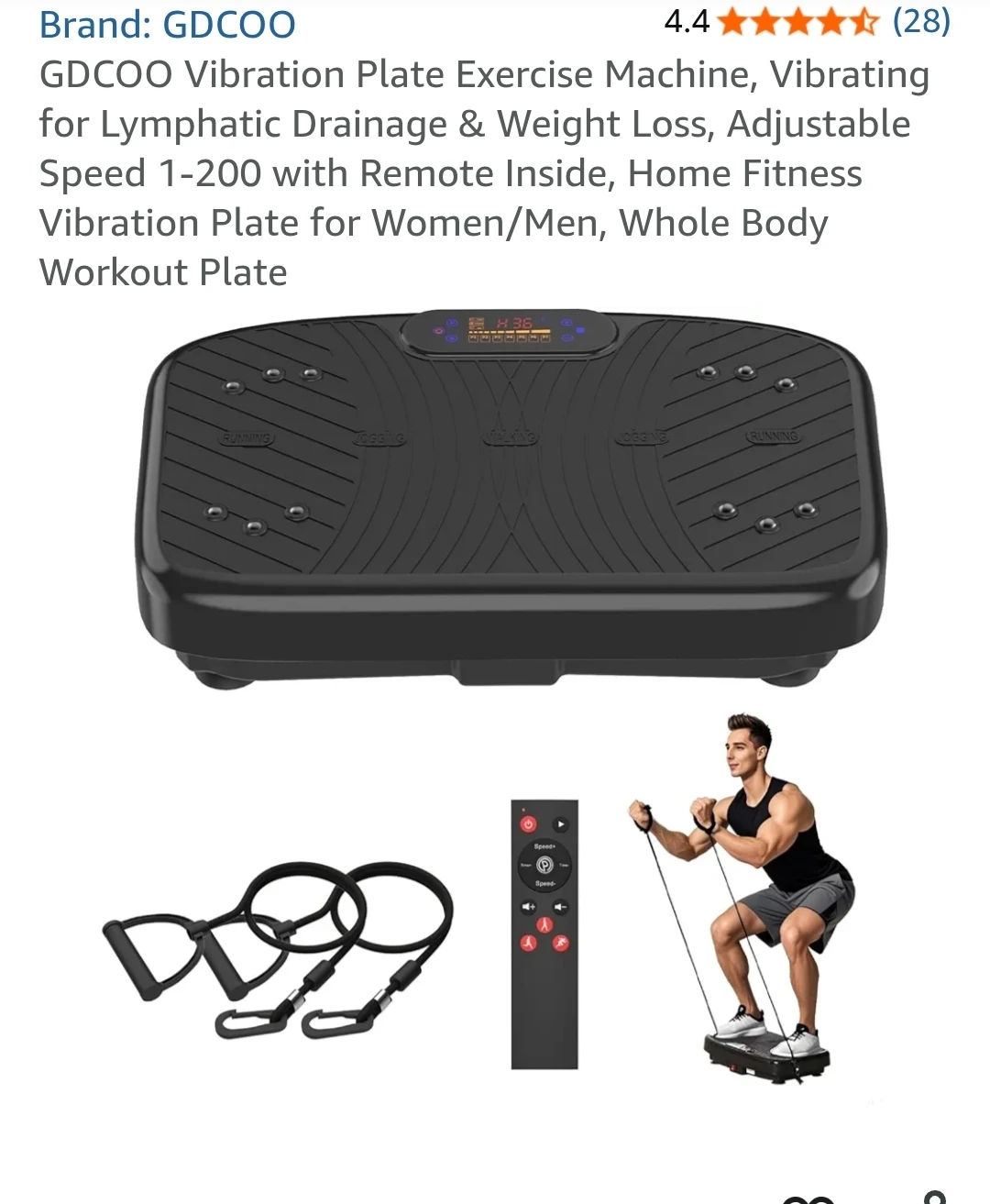 Vibration Plate Exercise Machine, Vibrating for Lymphatic Drain