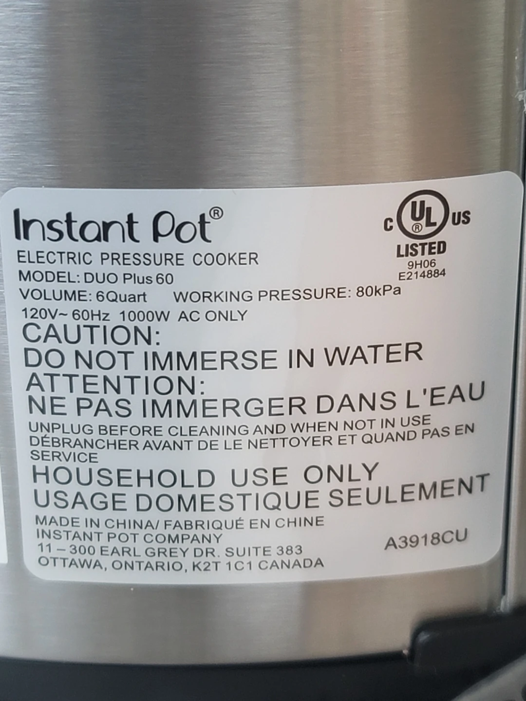 Instant Pot Duo Plus 60 Electric Pressure Cooker - photo 2
