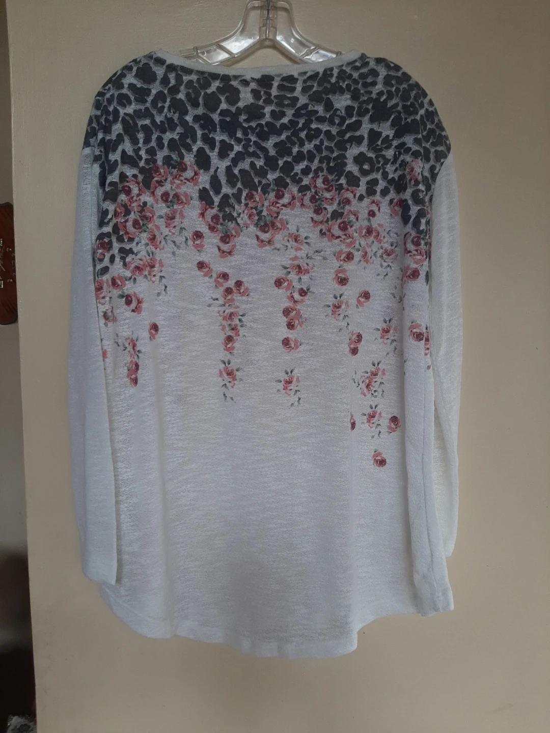 Women's Floral &'Leopard Print Long Sleeve Top - photo 2