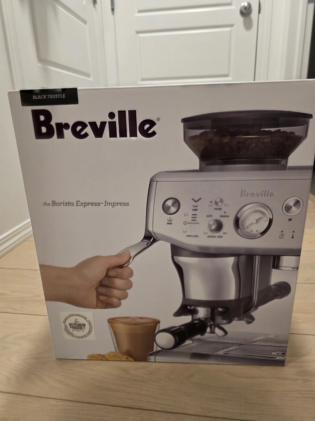 Breville Barista Express Impress Espresso Machine - Black