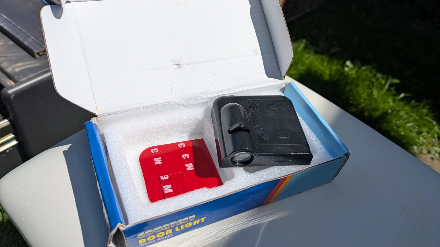 JEEP Door Light Projector with Batteries and 3M Tape