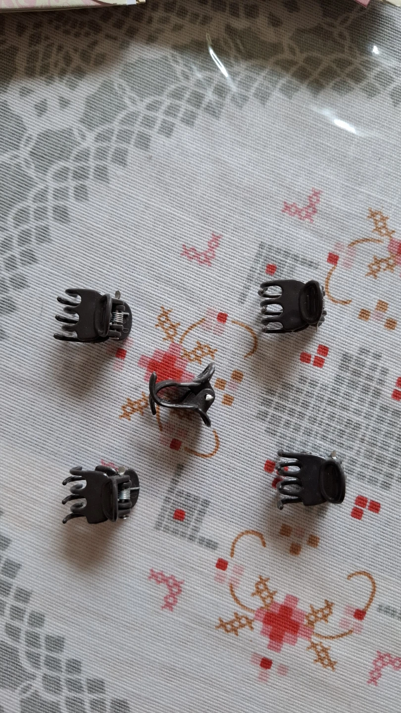 Set of 5 Brown Orchid Stem Clips