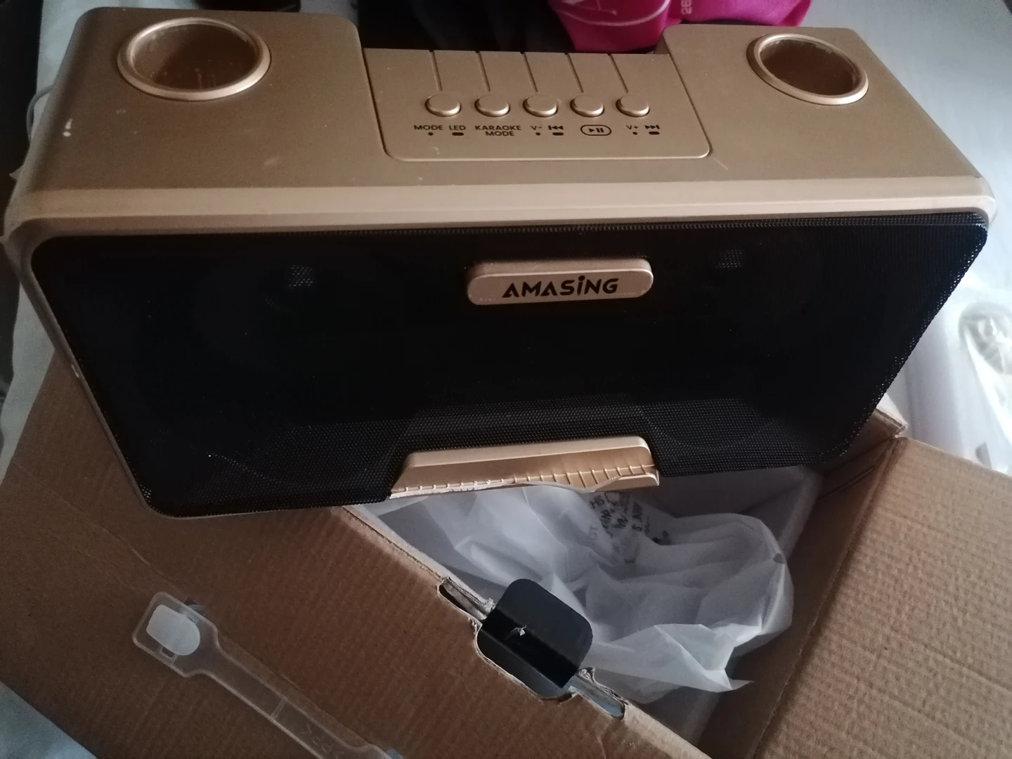 MASINGO Presto G2 Gold Karaoke Machine