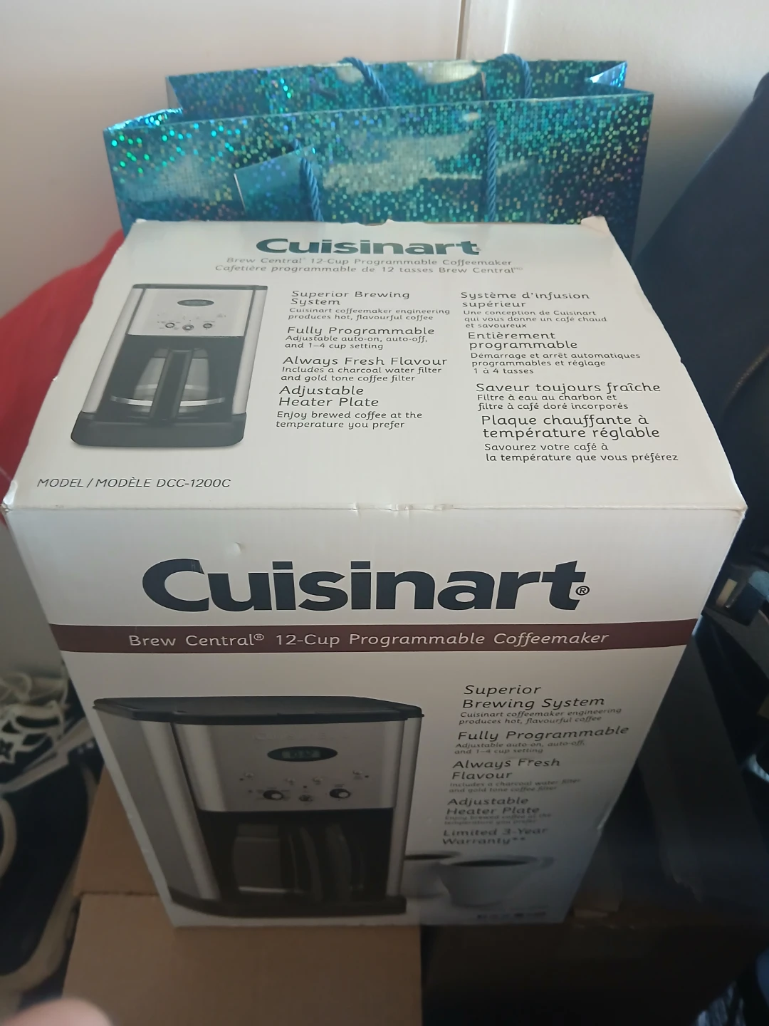 Cuisinart Brew Central 12-Cup Programmable Coffeemaker DCC-1200C