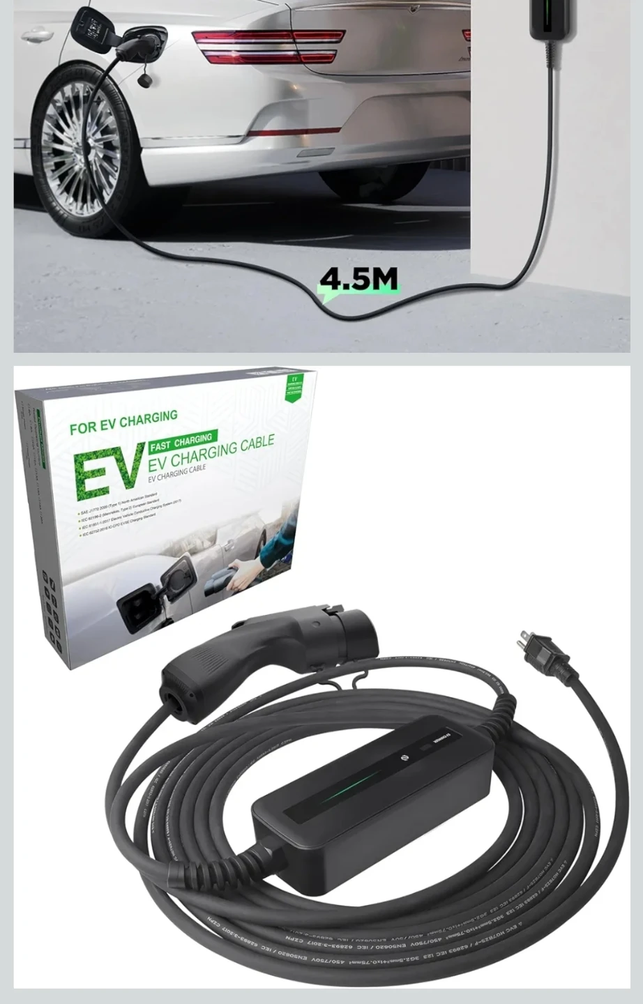 Level 1 EV Charger Cable - 20ft - photo 5