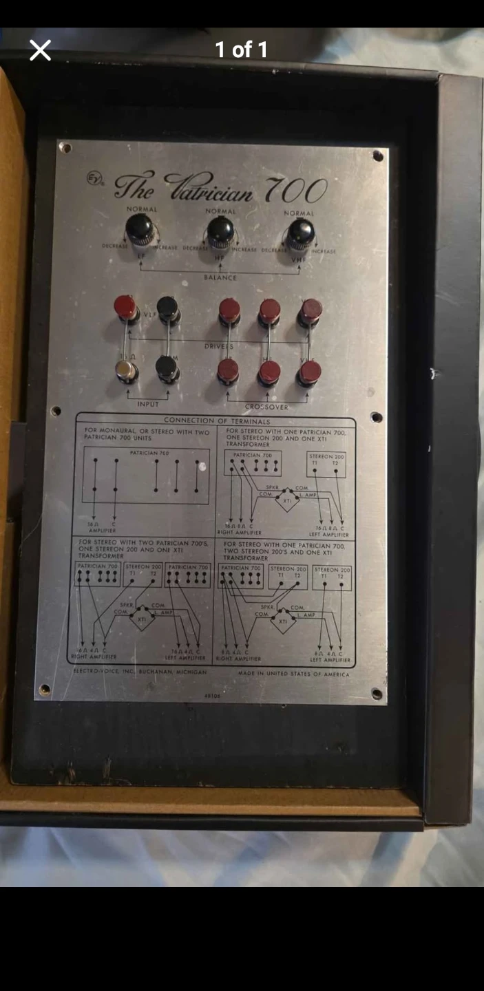 Electro-Voice Patrician 700 Crossover Unit