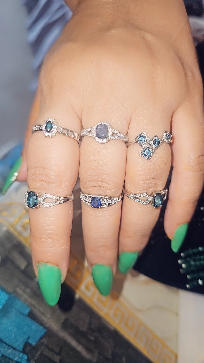 London Blue Topaz Gemstone  Rings 💙🩵