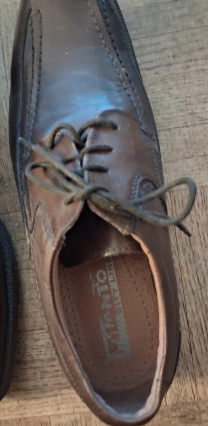 Flantom City Brown Leather Dress Shoes - photo 5