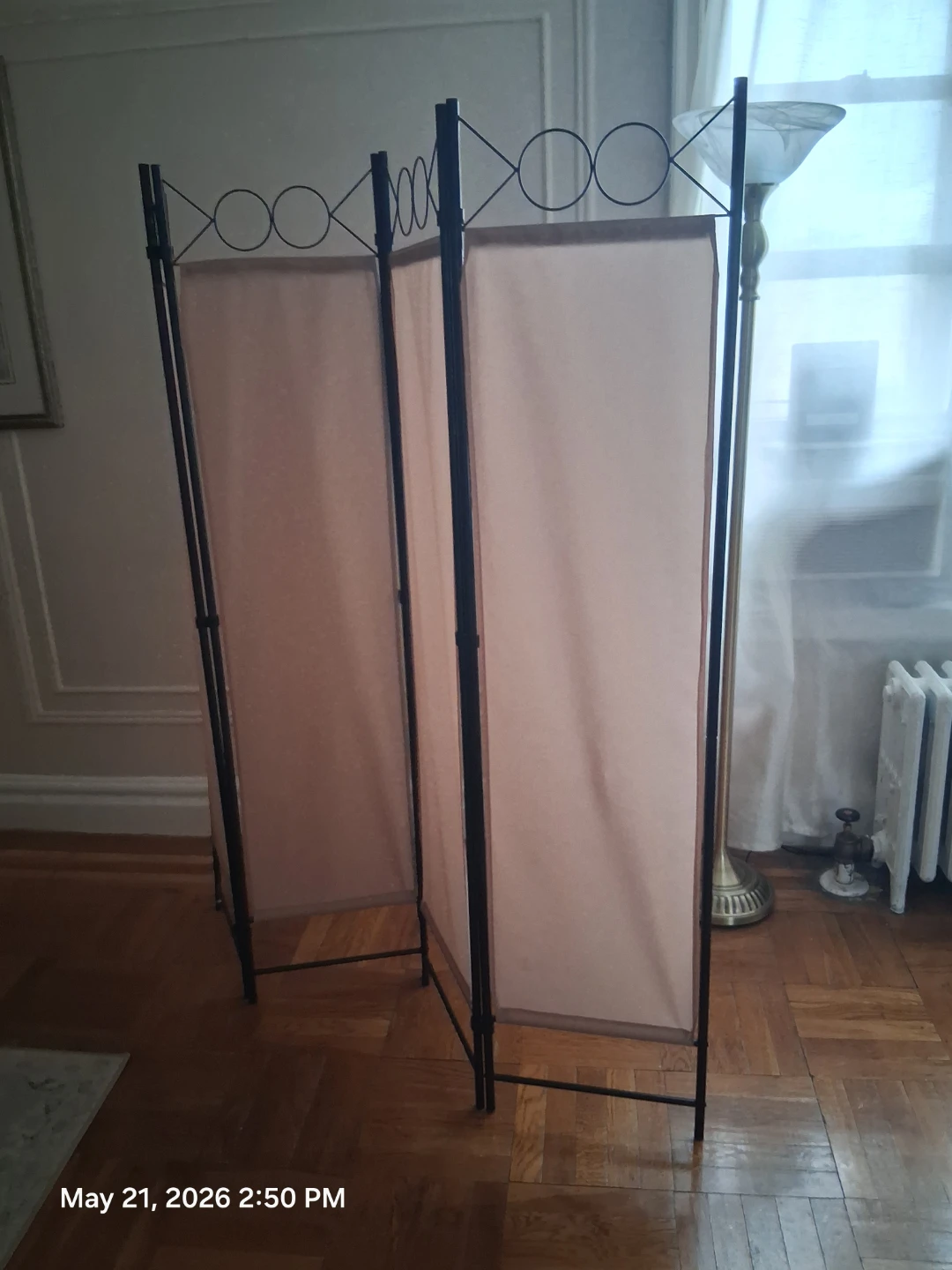 4-Panel Folding Room Divider Screen - photo 2
