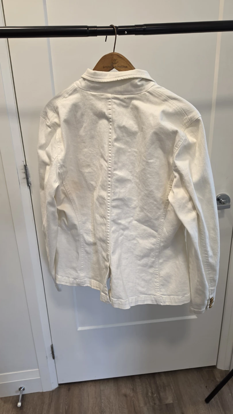 Lauren Jeans Co. Ralph Lauren White Blazer Jacket XL - photo 4