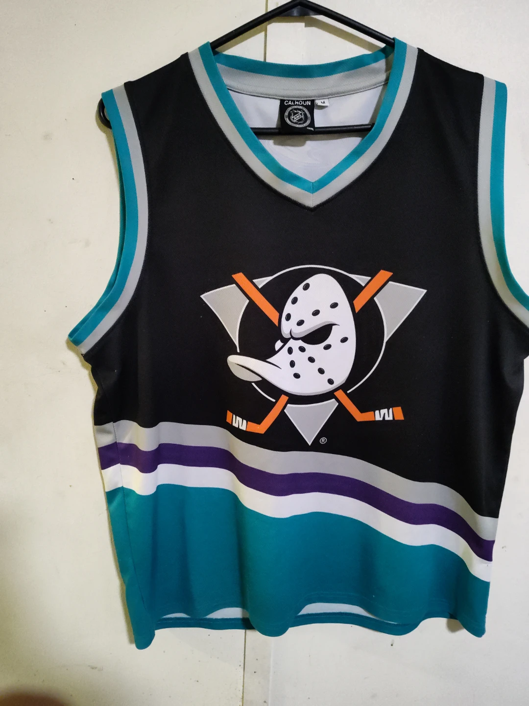 Calhoun NHL Anaheim Mighty Ducks Sleeveless Jersey Size M
