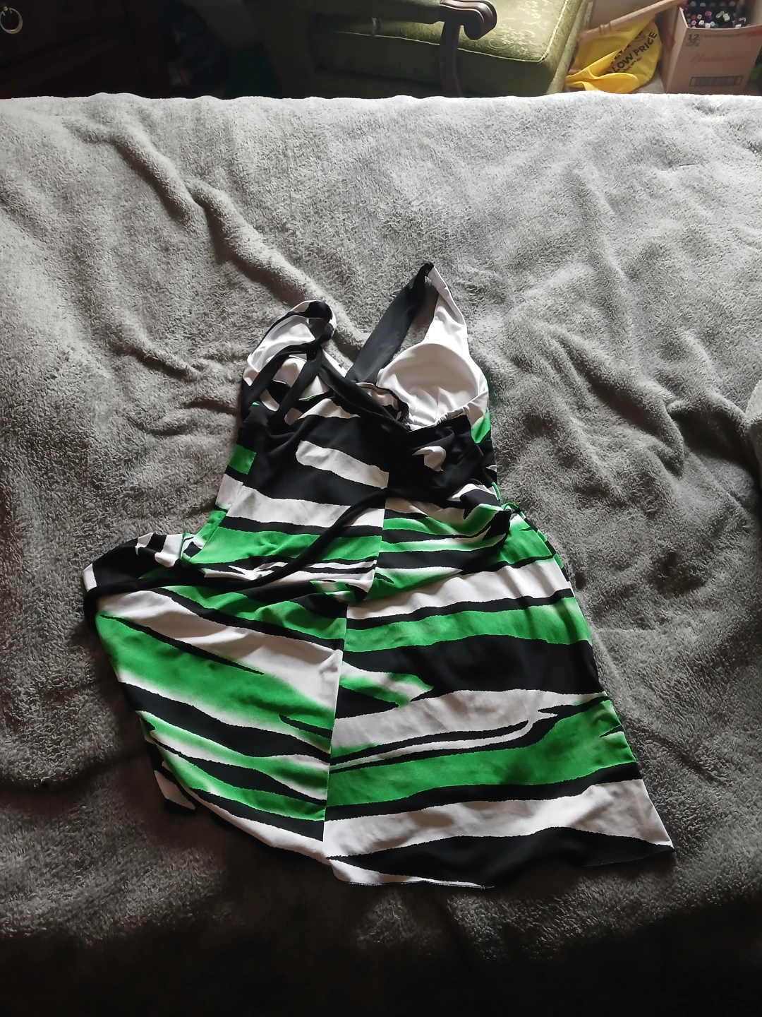 Women's Striped Halter Dress
