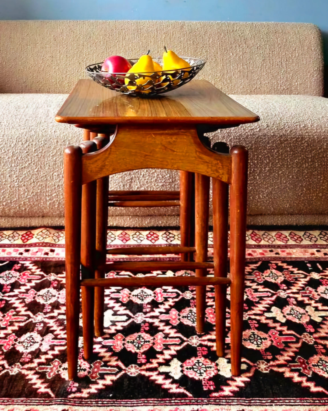 MCM 3 Piece Walnut Nesting Coffee Table Set (Price For All) - photo 5