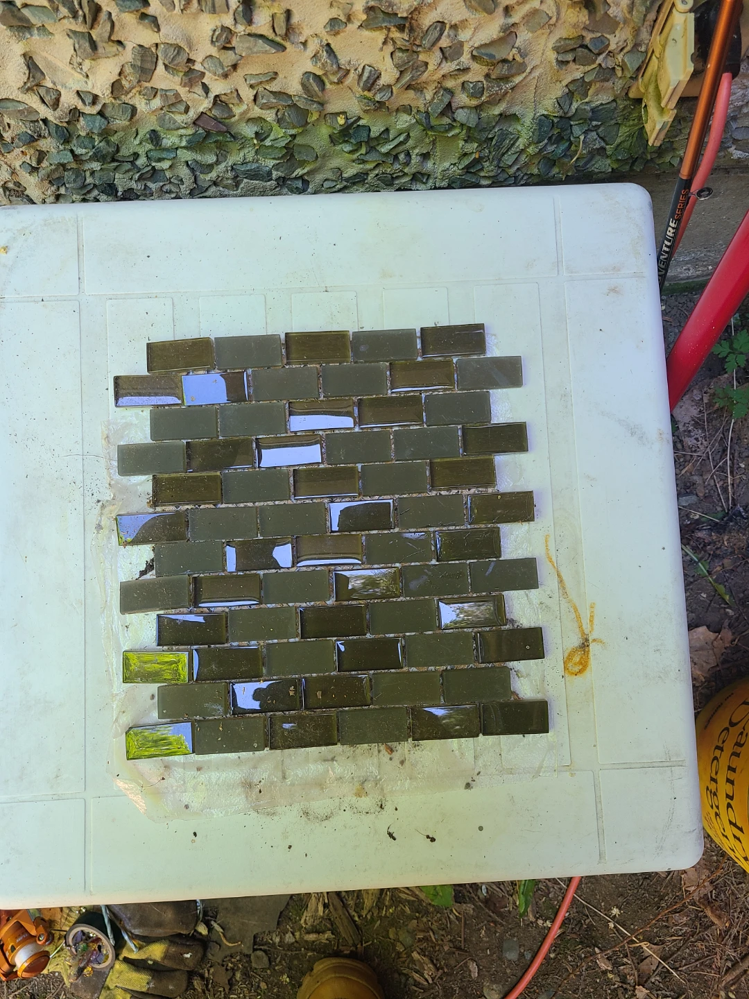Glass Subway Tiles - Dark Green