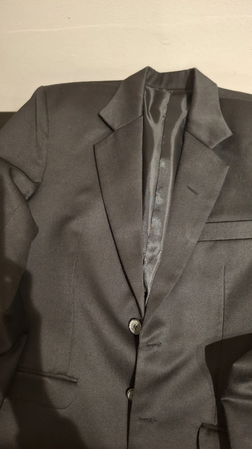 Men's M Black Blazer with white shirt and black Trouser - photo 3